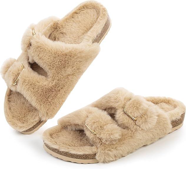 FITORY Womens Open Toe Slipper